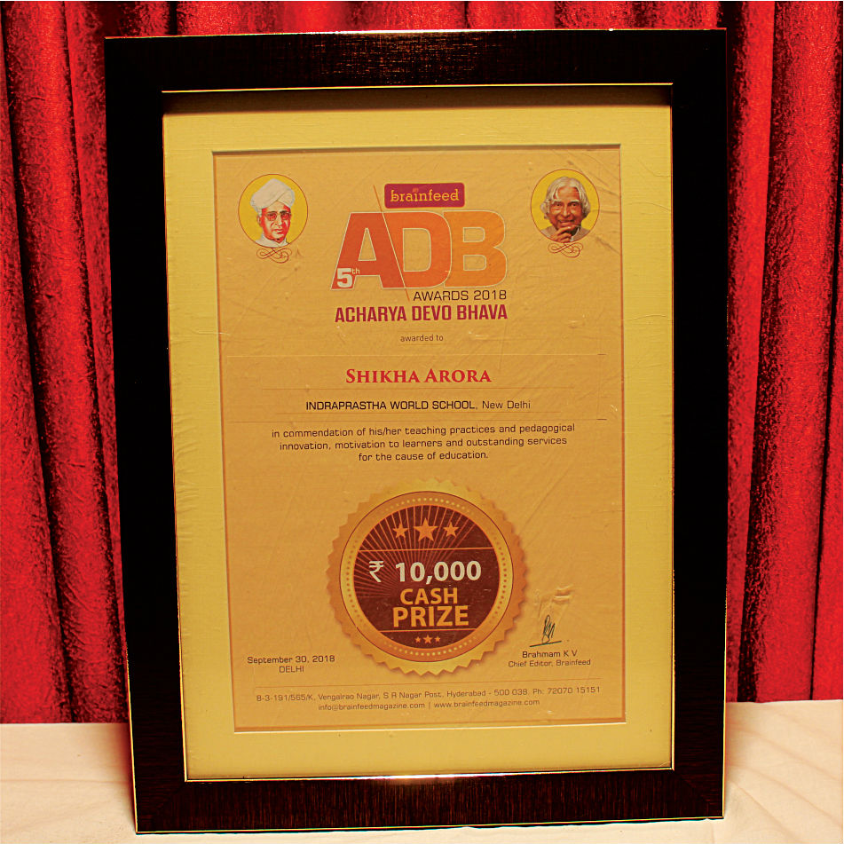 Acharya Devo Bhava Award 2018
